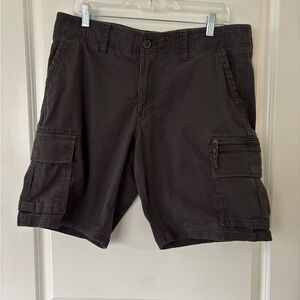Cargo Shorts charcoal grey 33” waist 10”inseam